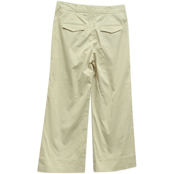 Brunello Cucinelli Wide Leg Pants in Beige Cotton